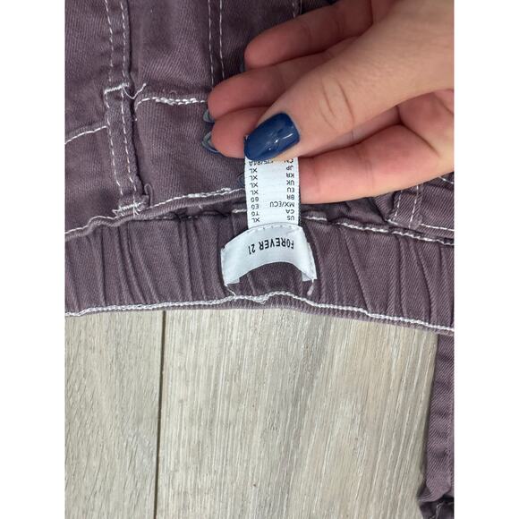 Forever 21 Plum Cargo Pants XL - Picture 3 of 7
